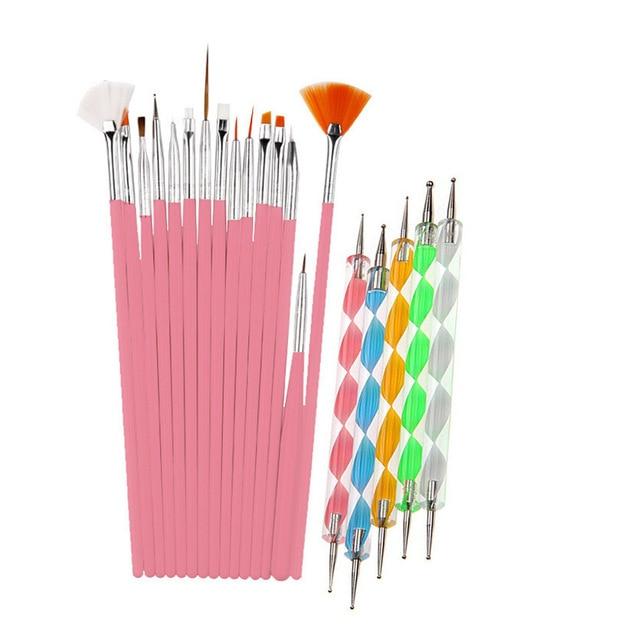 Nail Brush & Dotting Pen Set