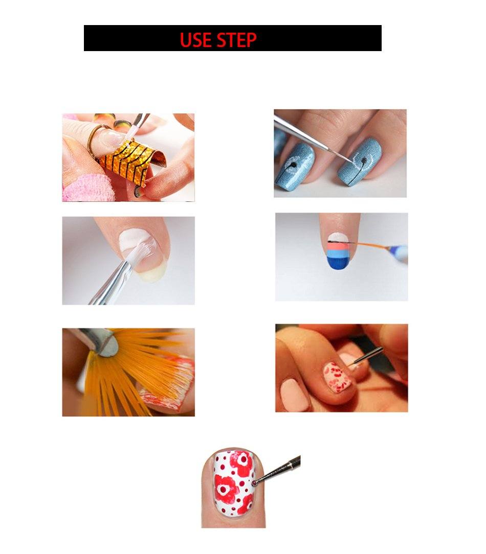 Nail Brush & Dotting Pen Set