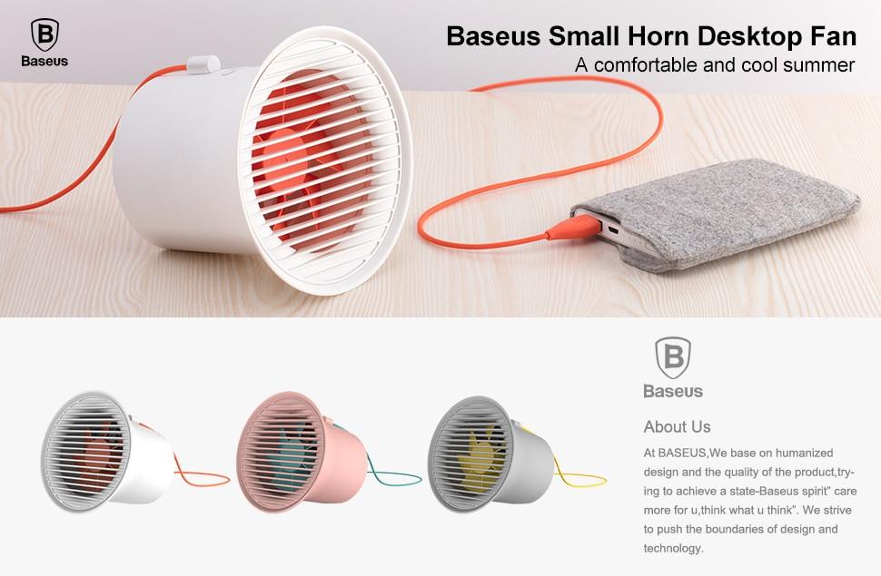 BASEUS™ Mini USB Desk Fan - COVESSENTIAL