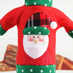 Knitted Christmas Decoration Wine Bottle Cover