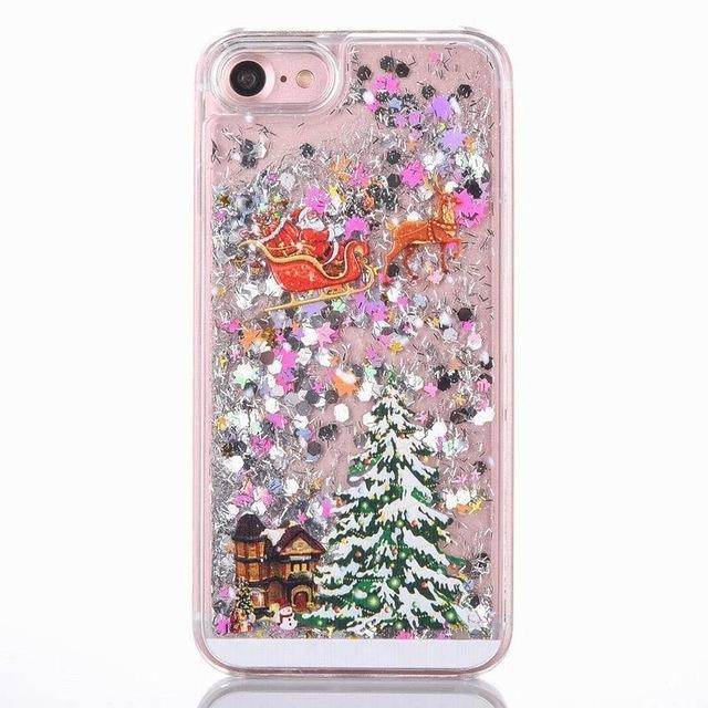 Christmas Tree Glitter Phone Case For iPhone