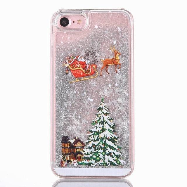 Christmas Tree Glitter Phone Case For iPhone