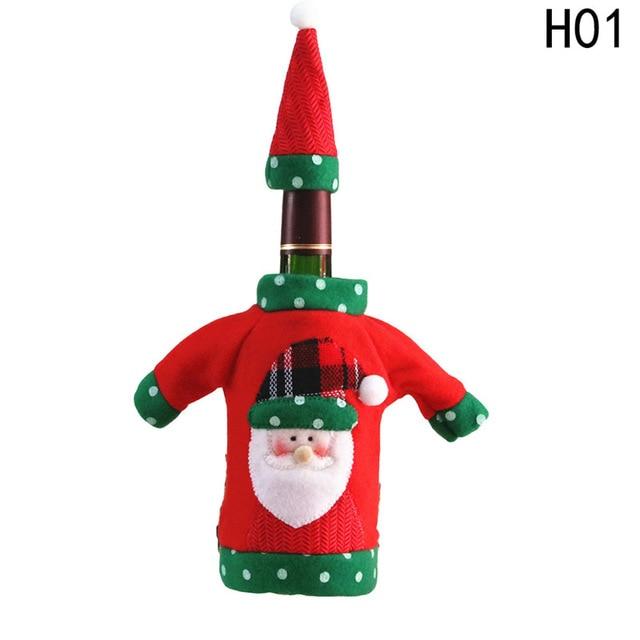 Knitted Christmas Decoration Wine Bottle Cover